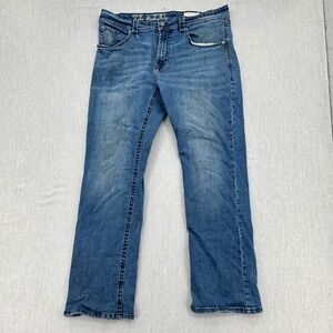 TK Axel Jeans Mens 36x34 Blue Slim Boot Denim Pants Western Bootcut